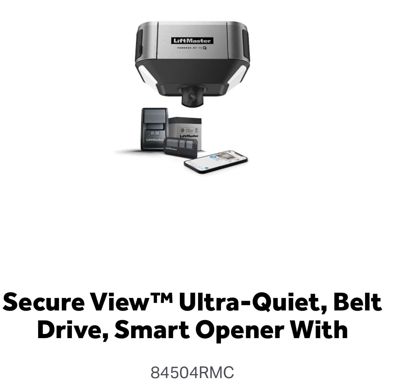 Secure View™ Belt Drive + Battery (84504R)